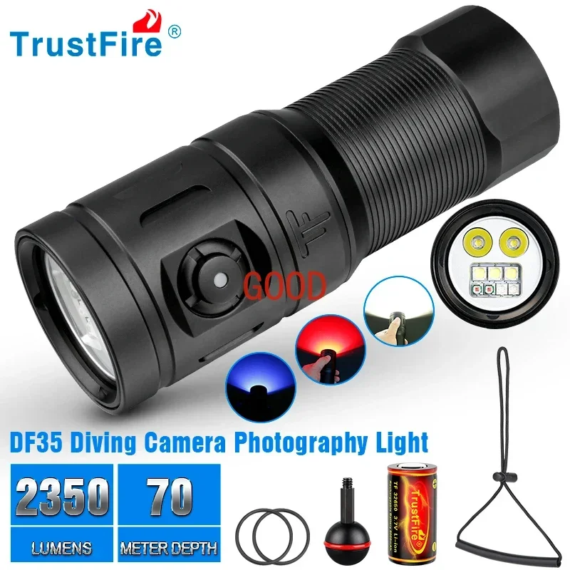 Underwater Flashlight - Trustfire DF35 Dalış El Feneri 2350