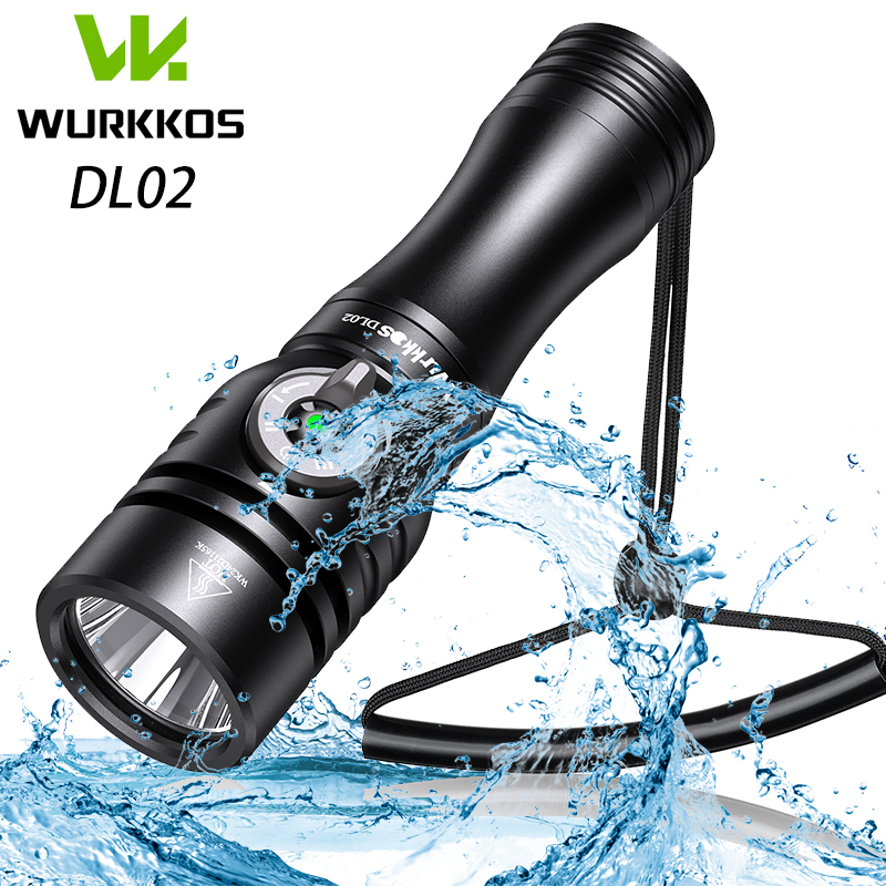 Underwater Flashlight - Wurkkos DL02 Profesyonel Dalış El Feneri