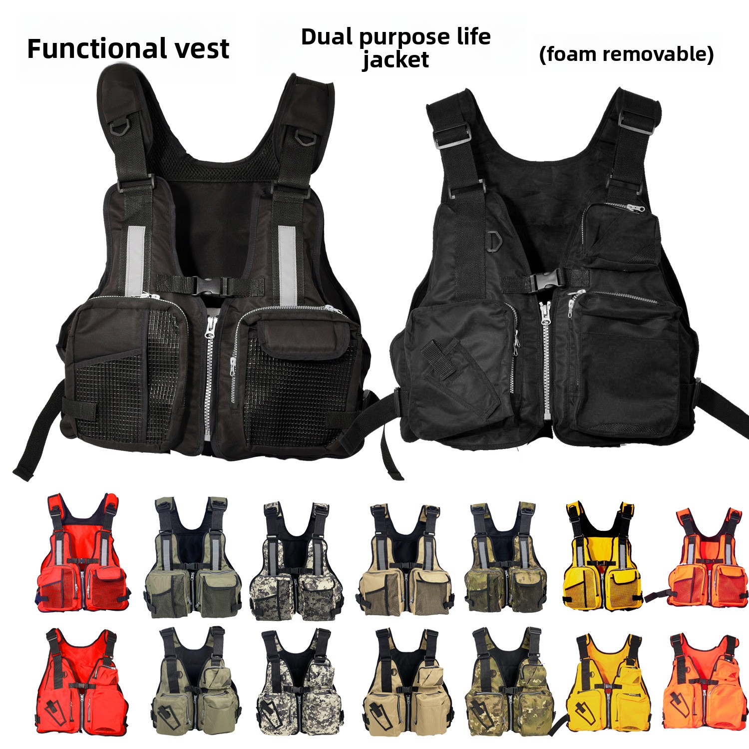 Life Jacket Buoyancy - Yetişkin Erkekler İçin Yemli Balıkçılık Can