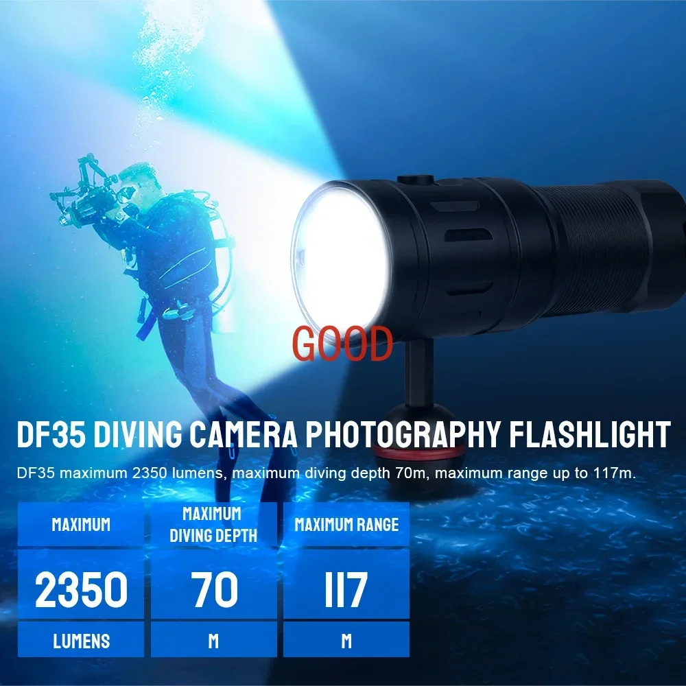 Trustfire DF35 Dalış El Feneri - Underwater Flashlight incelemesi ve fiyatı