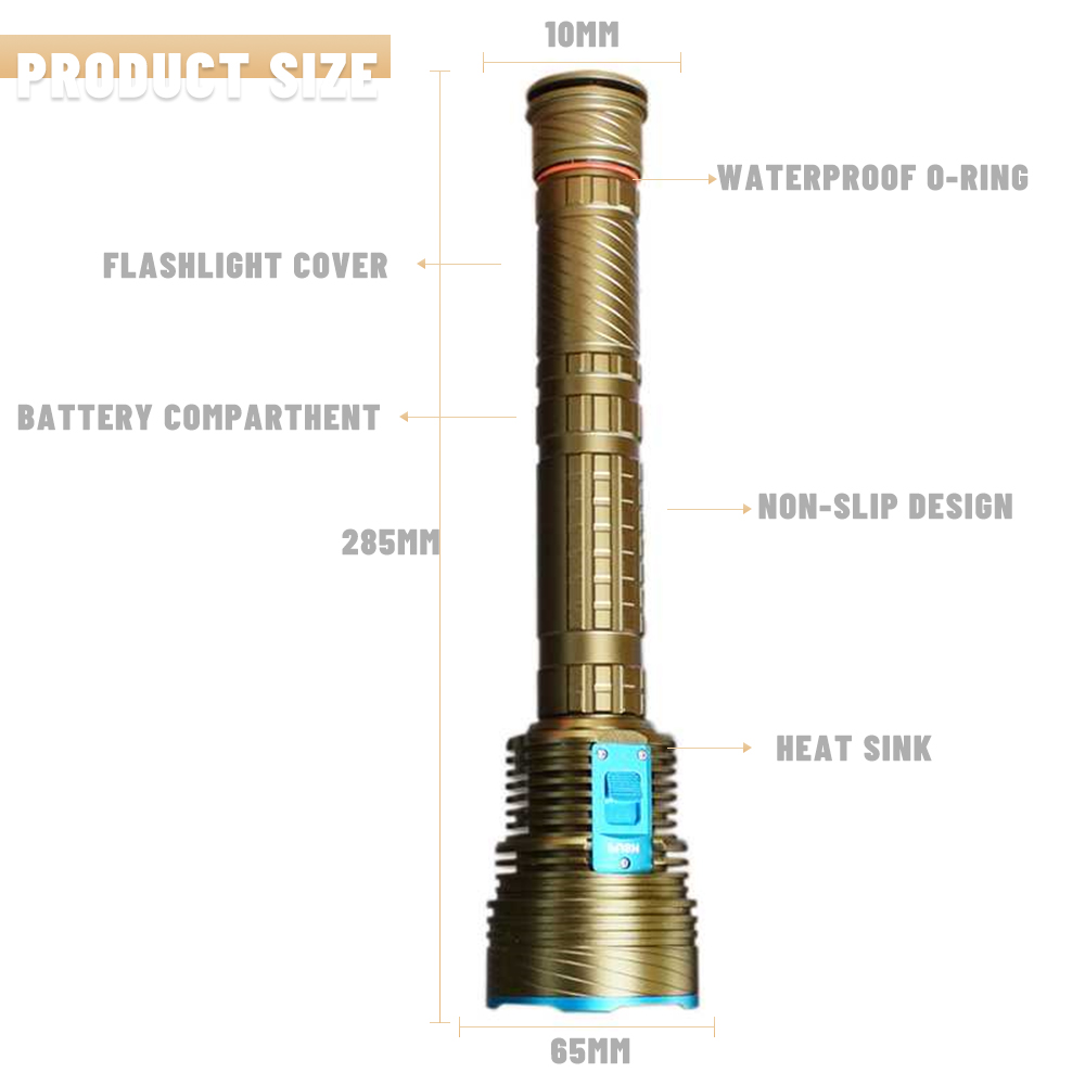 Dalış Feneri 9 adet LED Beyaz/ - Underwater Flashlight incelemesi ve fiyatı