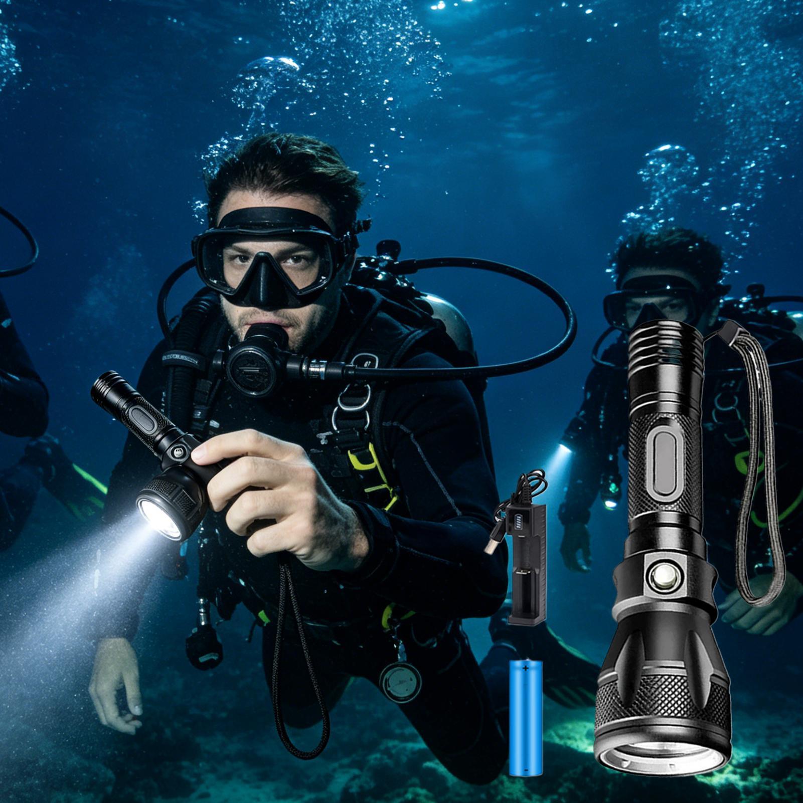 3 Modlu Güçlü Şarj Edilebilir  - Underwater Flashlight incelemesi ve fiyatı