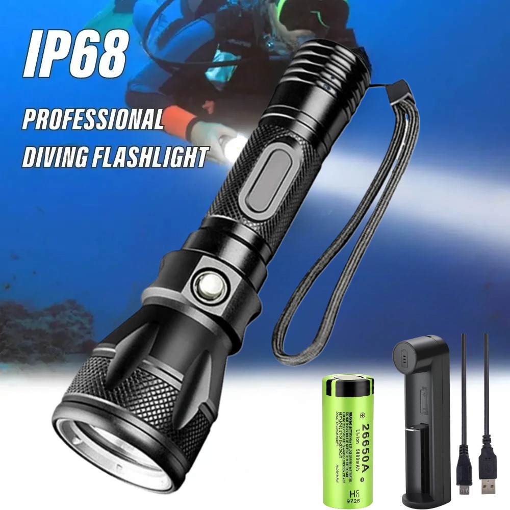 Profesyonel Tüplü Dalış El Fen - Underwater Flashlight incelemesi ve fiyatı