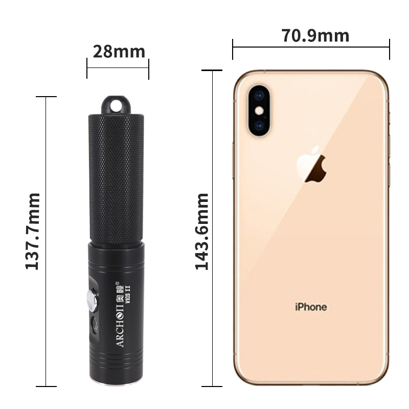 Archon V10s II tüplü dalış ışı - Underwater Flashlight incelemesi ve fiyatı